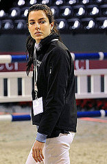 Charlotte Casiraghi competes in the Gucci Esquestrian Masters