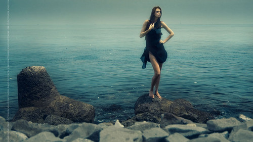 Waiting for Her Ship To.......