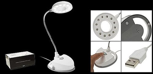 USB Voice Activated Control Reading Lamp