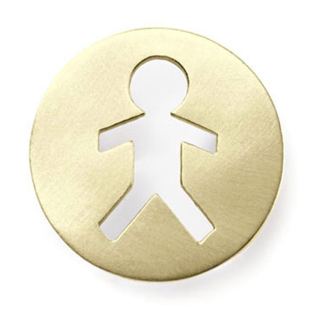 Jake Brushed Solid 14k Yellow Gold