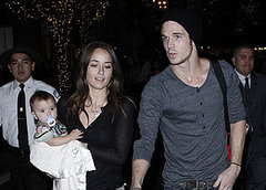 Cam Gigandet and family strolling around Hollywood