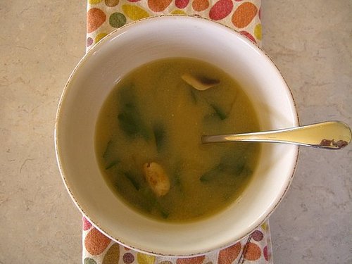 Miso Soup with Tofu and Baby Spinach Miso Soup with Tofu and Baby Spinach