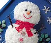 Snowman cake