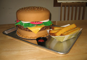 Hamburger cake