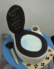 Toilet cake