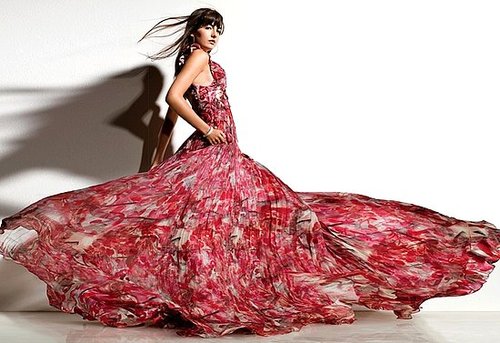 Camilla Belle Works Her Floral Gown