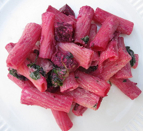 Rigatoni with Ricotta and Roasted Beets
