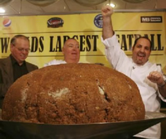 New Hampshire Restaurant Sets New Guinness World Record For Largest Meatball New Hampshire Restaurant Sets New Guinness World Record For Largest Meatball