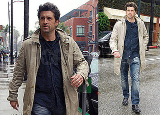 Photos of Patrick Dempsey in a Raincoat in LA