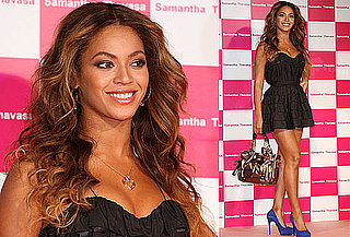 Photos of Beyonce Knowles Promoting Samantha Thavasa in Japan