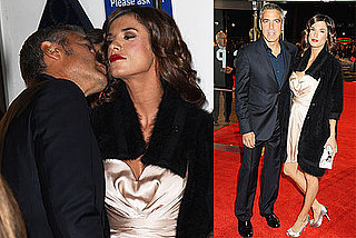 Photos of George Clooney and Elisabetta Canalis Premiering Men Who Stare at Goats in London