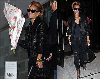 Photos of Rihanna Leaving an NYC Studio and Her New Single "Russian Roulette"