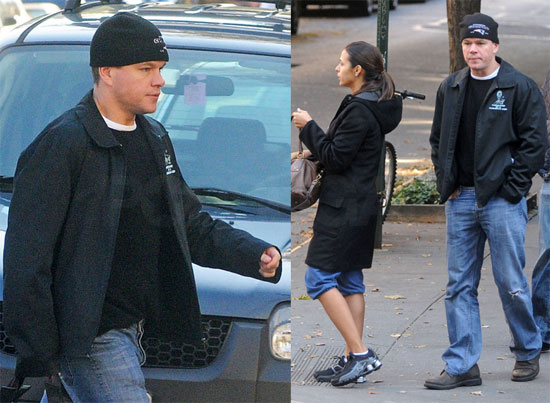 Photos of Matt Damon and Luciana 2009-10-29 20:48:30