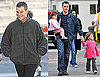 Photos of Matt Damon, Luciana, and the Kids on Set of the Adjustment Bureau