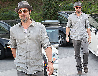 Photos of Brad Pitt After His Minor Motorcycle Accident in LA