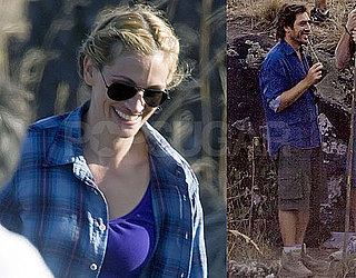 Photos of Julia Roberts and Javier Bardem Filming Eat, Pray, Love