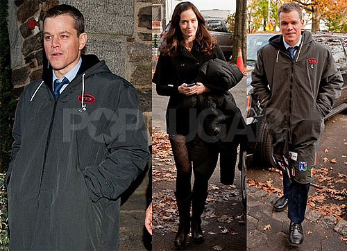 Photos of Matt Damon and Emily Blunt Filming The Adjustment Bureau in NYC