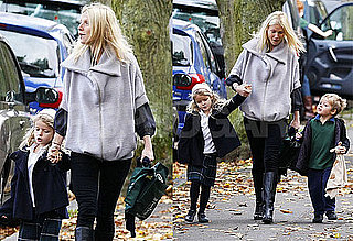 Photos of Gwyneth Paltrow Picking Up Moses and Apple From School Amid Chris Martin/Kate Bosworth Rumors