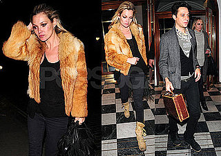 Photos of Kate Moss, Jamie Hince, and Amber Valetta Out to Dinner in London
