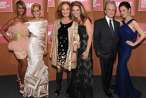 Photos of Rihanna, Catherine Zeta Jones, Stella McCartney, Tyra Banks at Glamour Women of the Year Event in NYC 2009-11-10 07:45:00