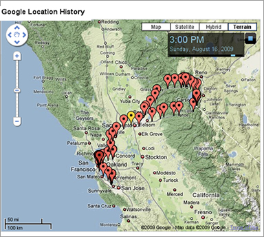 Google Latitude Now Saves Your Location History