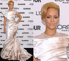 Rihanna Wears Dramatic Stéphane Rolland to the 2009 Glamour Magazine Woman of the Year Event Rihanna Wears Dramatic Stéphane Rolland to the 2009 Glamour Magazine Woman of the Year Event