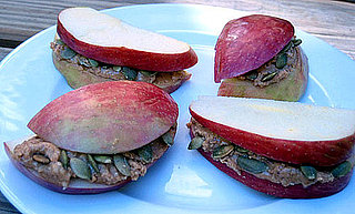 Snack Attack: Apple, Peanut Butter, and Pumpkin Seed Stacks