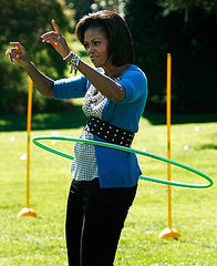 Michelle Obama Hula-Hooping Michelle Obama Hula-Hooping