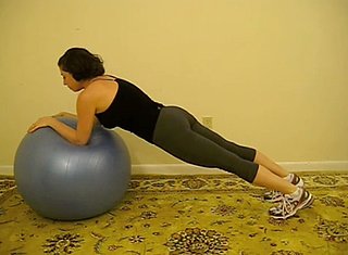 Lower Ab Exercise Using an Exercise Ball