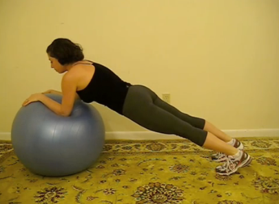 Lower Ab Exercise Using an Exercise Ball
