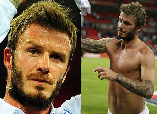 Gallery of Photos of Shirtless David Beckham In The Rain At Wembley, David Beckham Shirtless After Winning England Match,