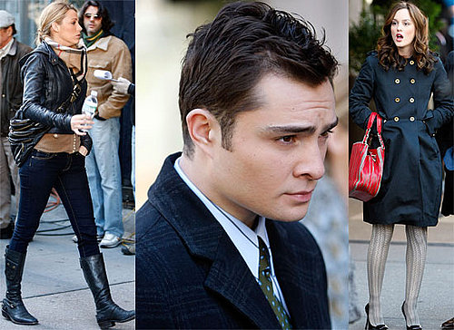 Gallery of Photos of Gossip Girl Cast Blake Lively, Ed Westwick and Leighton Meester Filming, Victoria Beckham in Gossip Girl?