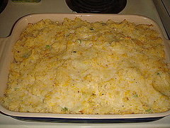 Easy Cheesy Sour Cream Baked Mashed Potato Recipe