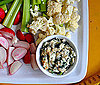 Warm Spinach-White Bean Dip with Crudites