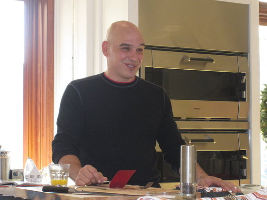 Michael Symon Makes Breakfast at Williams-Sonoma in San Francisco