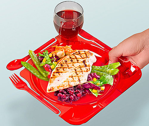 Taylor Gifts Party Plate With Snap-Off Utensils