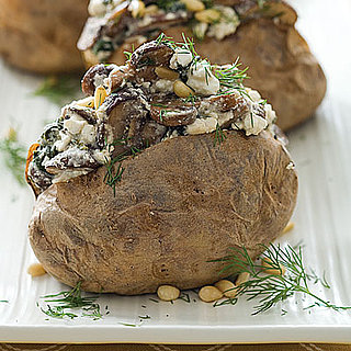Spinach, Mushroom, and Feta Stuffed Baked Potato Recipe