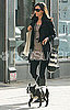 Photos of Famke Janssen Walking Her Dog in SoHo