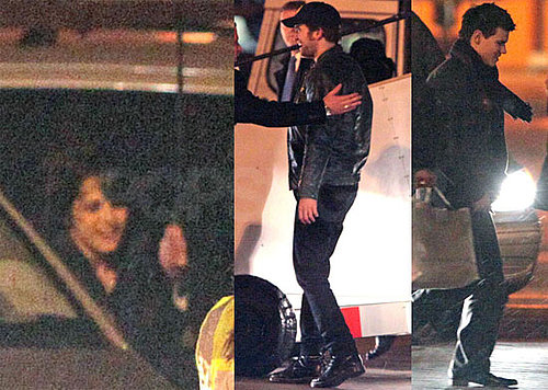 Photos of Robert Pattinson, Kristen Stewart and Taylor Lautner Boarding a Plane to Madrid