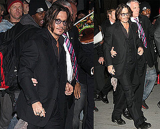 Photos of Johnny Depp Leaving the MoMA in NYC