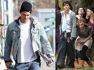 Photos From the Set of The Romantics With Josh Duhamel, Katie Holmes, Anna Paquin, Elijah Wood, and Jeremy Strong