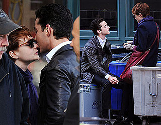 Photos of Shia LaBeouf Kissing Carey Mulligan on Set of Wall Street 2