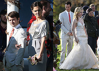 Photos of Adam Brody, Katie Holmes, Josh Duhamel, Elijah Wood, Candice Bergen, Anna Paquin, And Malin Akerman Film The Romantics