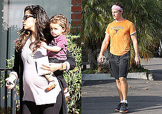Photos of Matthew McConaughey, Levi McConaughey, And Pregnant Camila Alves in CA