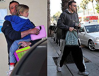 Photos of Ben Affleck Shopping in LA; Picking Up Daughter Violet