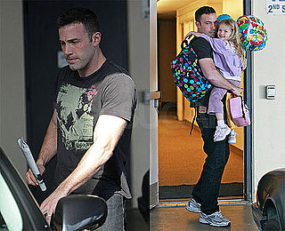 Photos of Ben Affleck and Violet Leaving School in LA