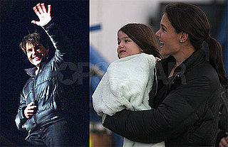 Photos of Tom Cruise and Cameron Diaz on Set of Knight & Day While Katie Holmes and Suri Are on the Set of The Romantics