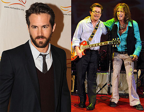 Photos of Ryan Reynolds and Michael J Fox in NYC