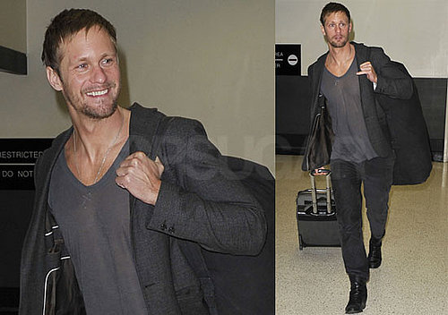 Photos of True Blood's Alexander Skarsgard at LAX