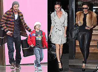 Photos of Victoria Beckham Shopping in Paris, David Beckham Shopping in LA With Romeo